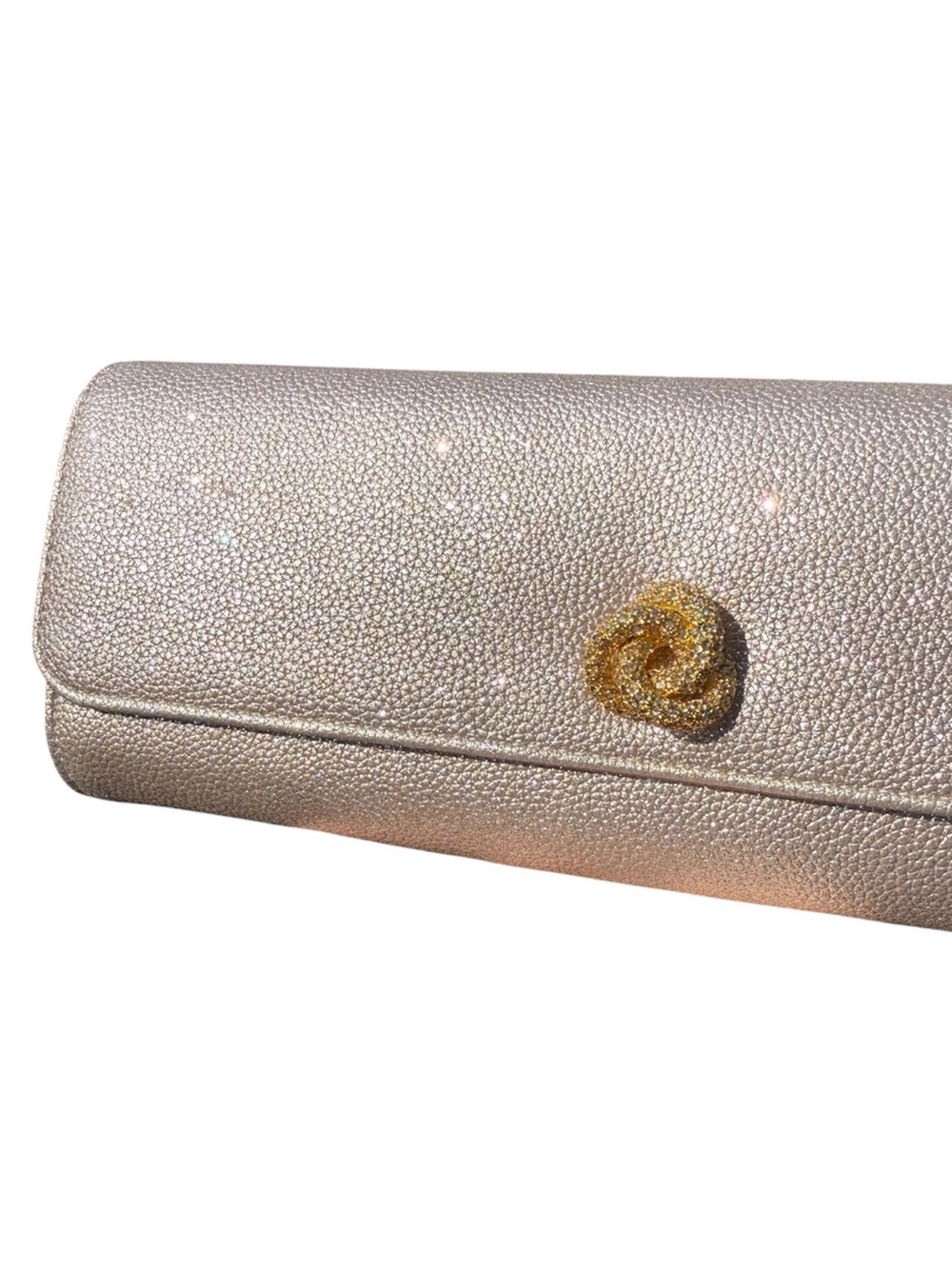 MICHELLE WILHITE  Robbie Mini Flap Metallic Clutch Bag - Picture 12 of 12